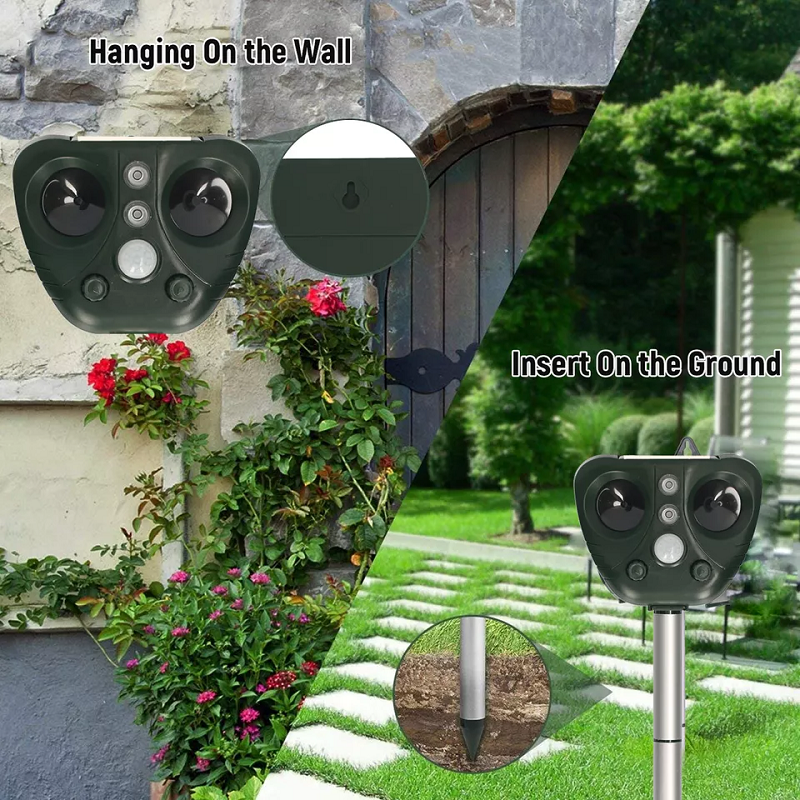 Solar Ultrasonic Bird Repeller for Wireless and Weatherproof for Outdoors