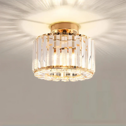 Light with Crystal Ceiling Modern Finish for Living Room and Bedroom