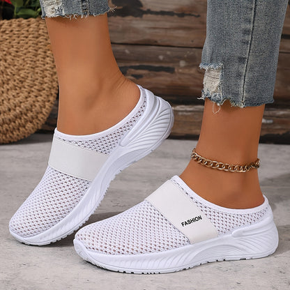 Sneakers with Slip-on Summer Design for Women with Breathable Mesh