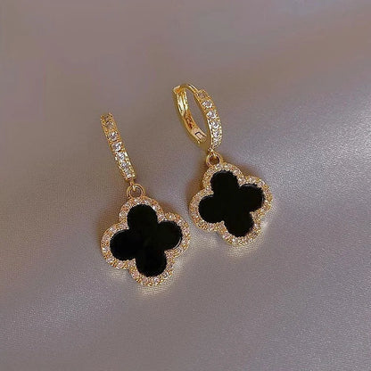 Lucky Clover Leaf Earrings for Elegant and Timeless