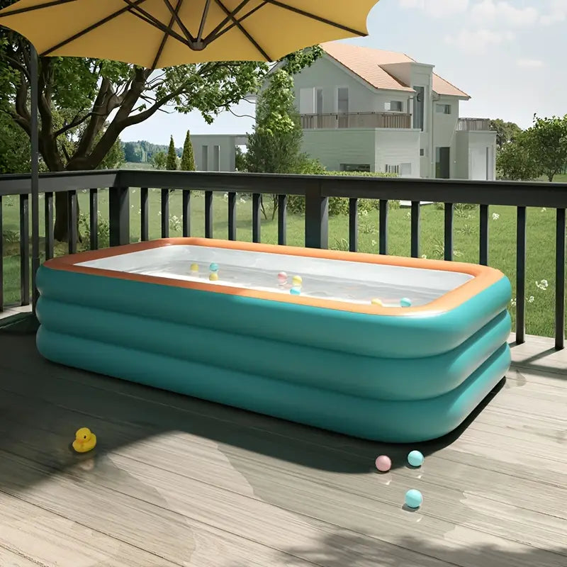 Spacious Inflatable Family Pool for Garden and Summer Cooling