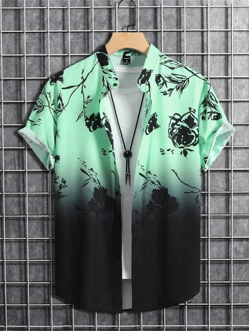 Tropicwave Men's Palm Print Shirt for Fresh and Fashionable