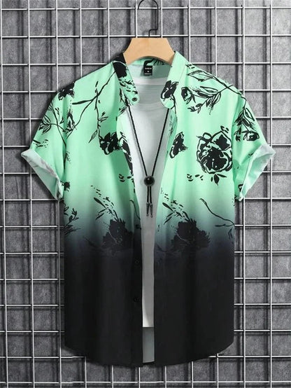 Tropicwave Men's Palm Print Shirt for Fresh and Fashionable