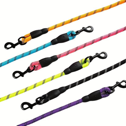 Dog with Reinforced Reflective Leash with Padded Handle for Durable and Safe for Strong Dogs