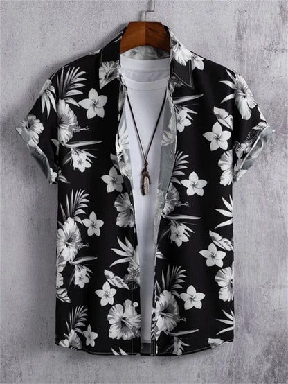 Tropicwave Men's Palm Print Shirt for Fresh and Fashionable