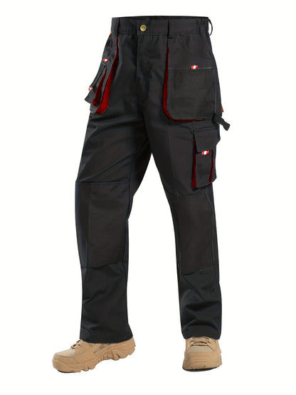 Men's Work Trousers with Large Storage Pockets for Durable and Functional