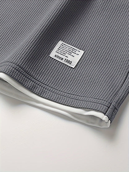 Set in Waffle Fabric for Comfortable and Breathable