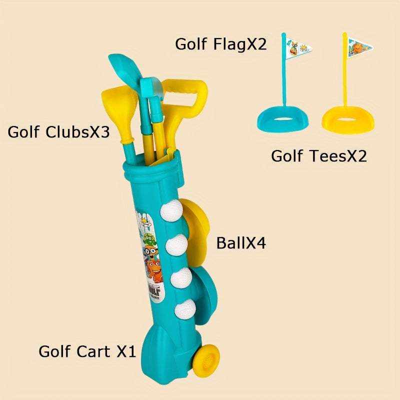 Set with Mini Golf Design for Kids for Fun and Active Outdoor Adventures