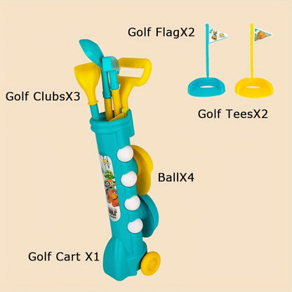 Set with Mini Golf Design for Kids for Fun and Active Outdoor Adventures