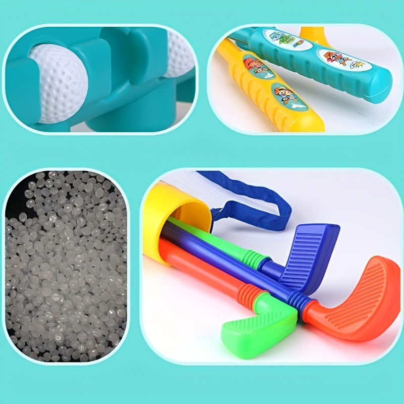 Set with Mini Golf Design for Kids for Fun and Active Outdoor Adventures