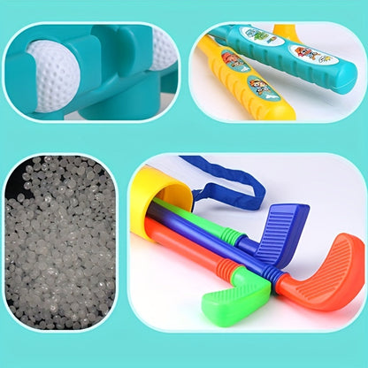 Set with Mini Golf Design for Kids for Fun and Active Outdoor Adventures