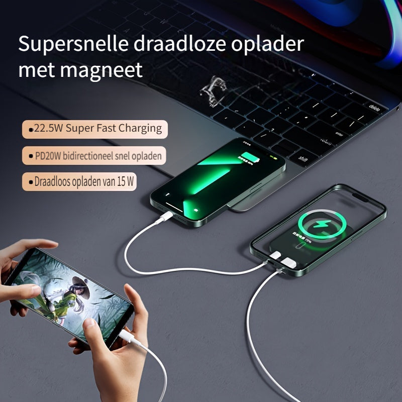 Magnetic Power Bank for Ultra Slim with Super Fast Wireless Charging