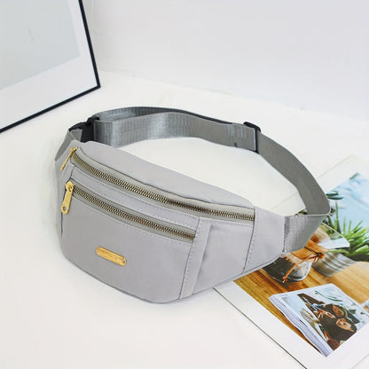 Bag with Lightweight Bum Design for Women with Multiple Zipper Pockets and Adjustable Strap