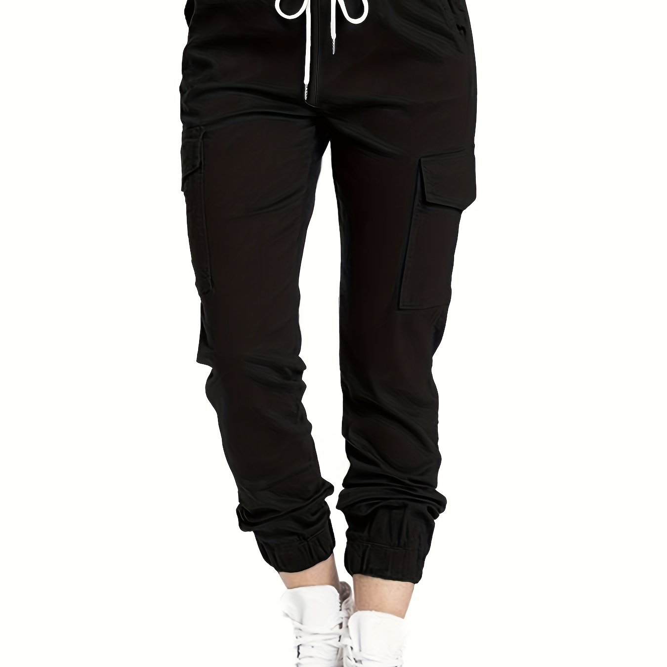 Ladies' Cargo Trousers with Pockets and a Comfortable Fit for Casual Everyday Wear