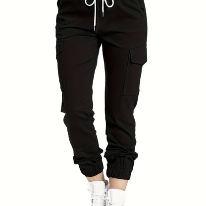Ladies' Cargo Trousers with Pockets and a Comfortable Fit for Casual Everyday Wear