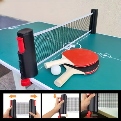 Table with Por Table Tennis Set for Ideal for Outdoors and Home