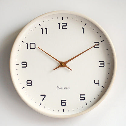 Clock with Minimalist Wall Wooden Frame for Stylish, Timeless and Clear