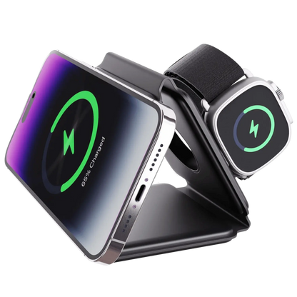 Tricharge Fold for Wireless Travel Station for Iphone, Watch and Airpods