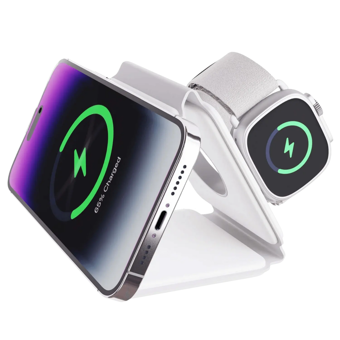 Tricharge Fold for Wireless Travel Station for Iphone, Watch and Airpods