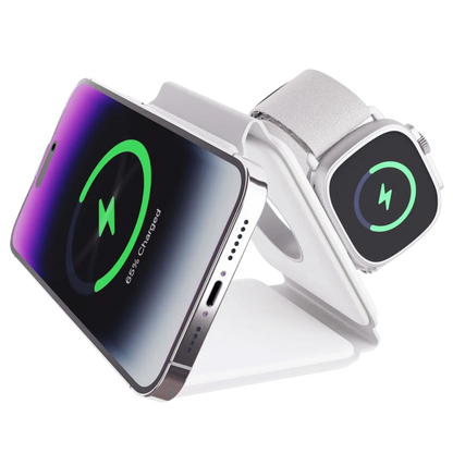Tricharge Fold for Wireless Travel Station for Iphone, Watch and Airpods