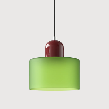 Glass with Retro Pendant Lamp with Shade and Adjustable Cord for a Warm Atmosphere