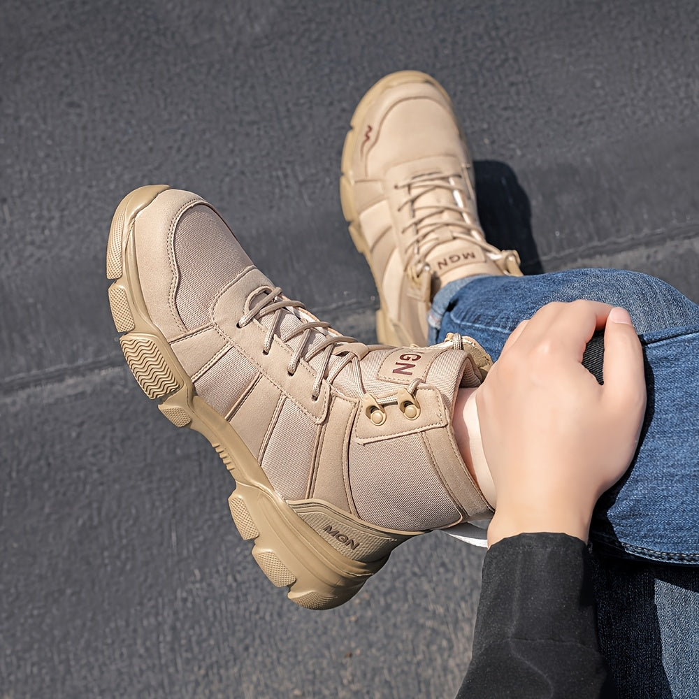 Shoes with Men's Safety Steel Toe for Puncture-Resistant and Slip-Resistant