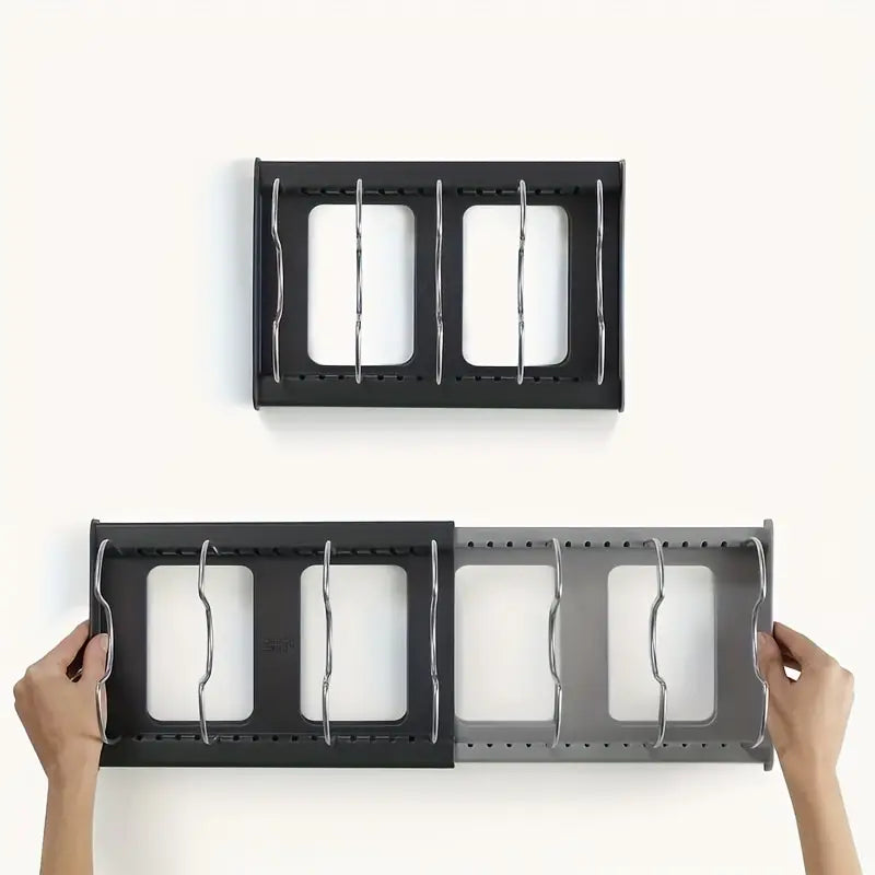 Pan Rack Organiser for Kitchen Cupboard for Neat Storage of Pans