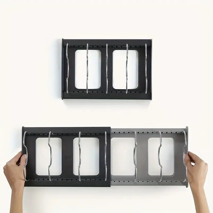Pan Rack Organiser for Kitchen Cupboard for Neat Storage of Pans