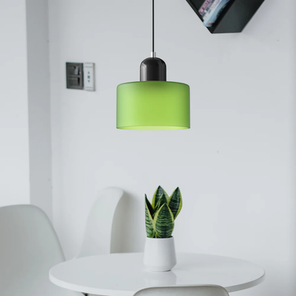 Glass with Retro Pendant Lamp with Shade and Adjustable Cord for a Warm Atmosphere