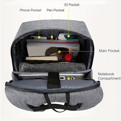 Travel Backpack with Anti-Theft Design and Laptop Compartment