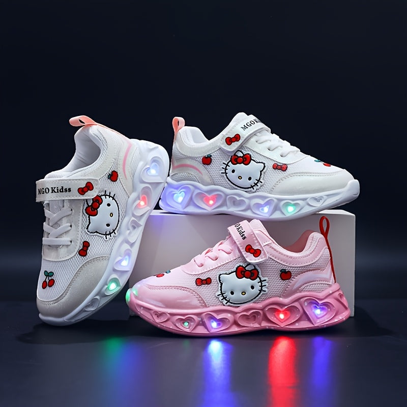 Sneakers Light-Up Hello Kitty for Breathable and Cushioned Fun Shoes