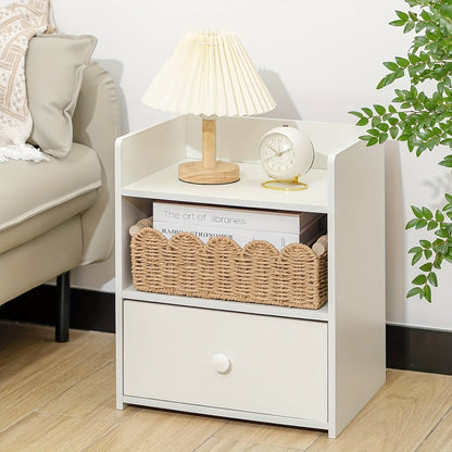 Storage Basket with Boho Woven Fan Edge for Decorative and Practical for Any Interior
