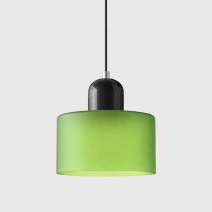 Glass with Retro Pendant Lamp with Shade and Adjustable Cord for a Warm Atmosphere