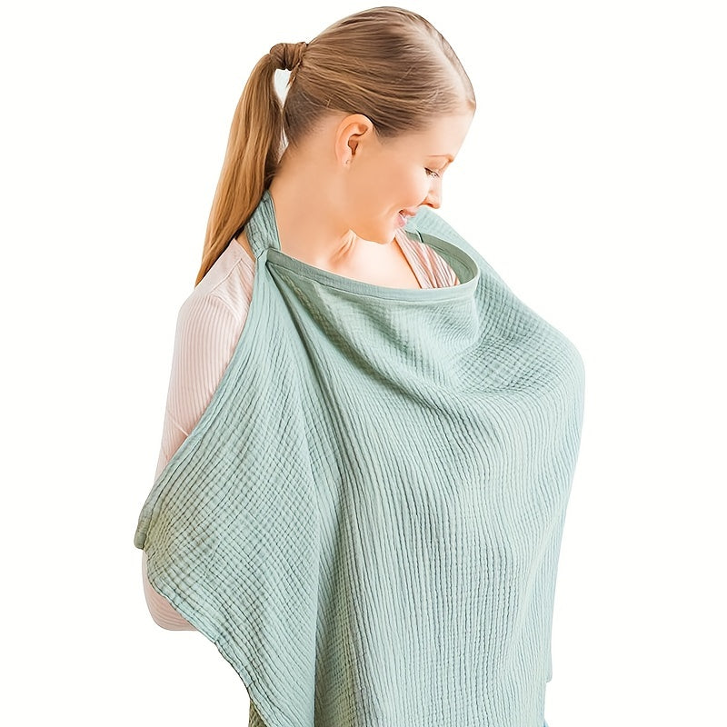 Blanket with Breathable Nursing Rigid Hoops for Multifunctional Mother Apron