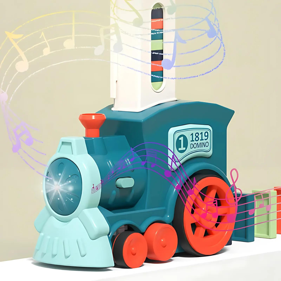 Automatic Domino Train for Playful and Educational