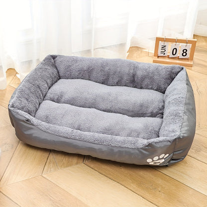 Dog with Rectangular Bed Made of Polyester with Soft Filling for All Dogs