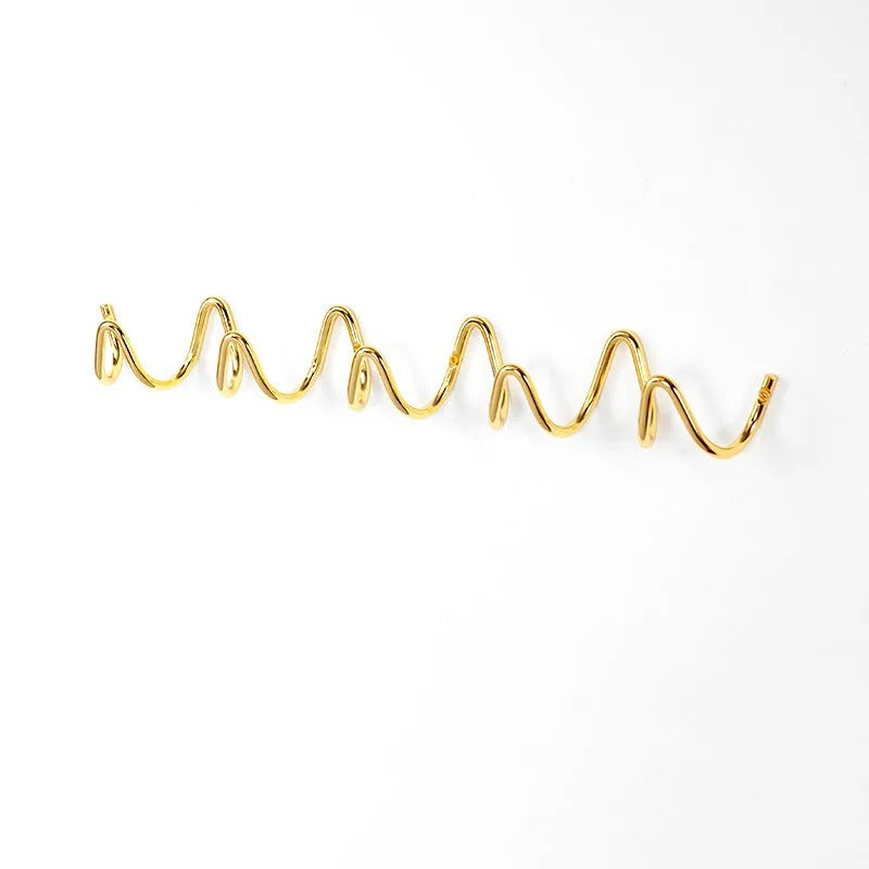 Rack Modern Wavy Wall Coat for Stylish Wall Coat Rack with Multiple Hooks