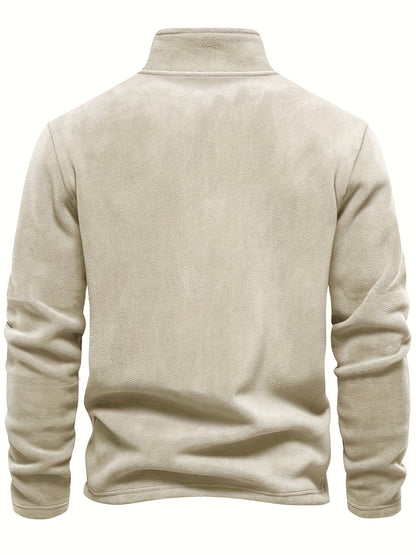 Fleece Lined Half-Zip Pullover for Comfortable and Warm for Cold Days