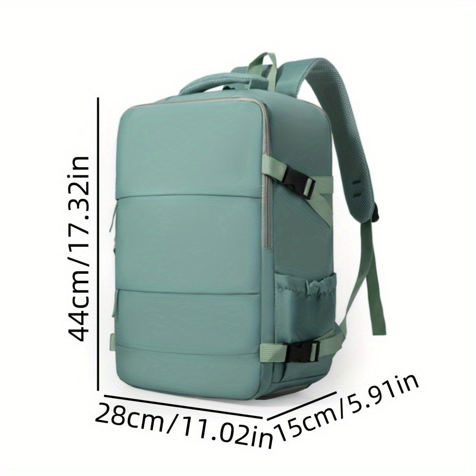 Travel Backpack with 180° Opening and Shoe Compartment