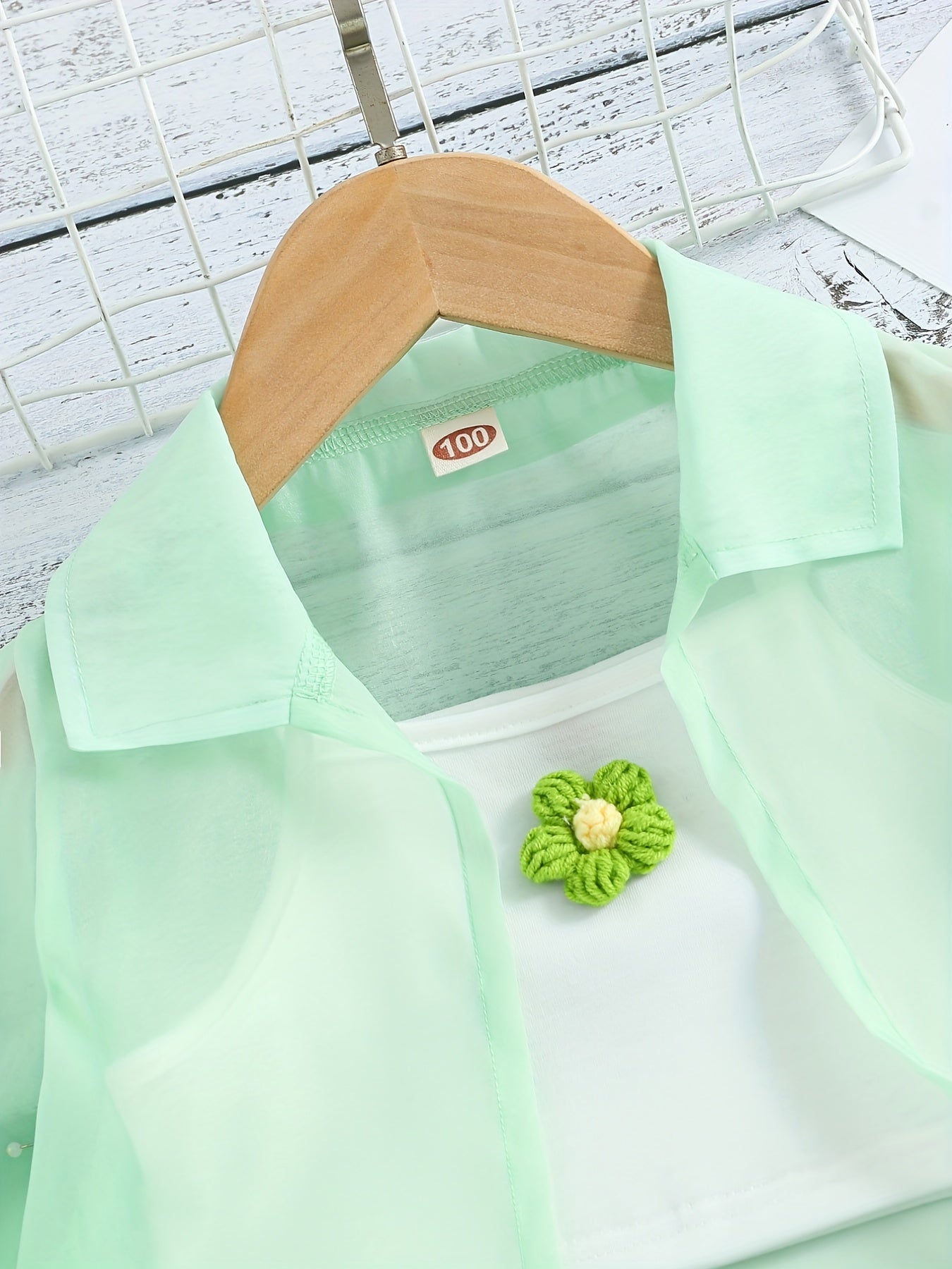 Set with Lightweight Girls' Summer Blouse and Shorts