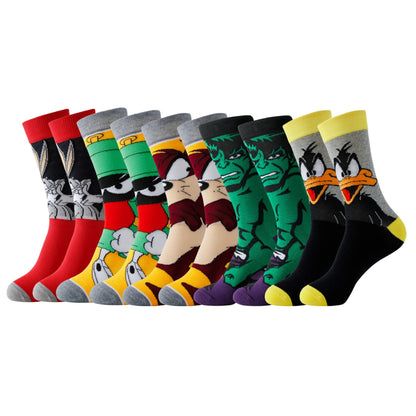 Set Cartoon Socks with Comfort and Style with Your Favorite Characters