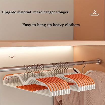 Clothes Hanger for Space-Saving Short Neck Non-Slip Rotating Hook 40 Pcs