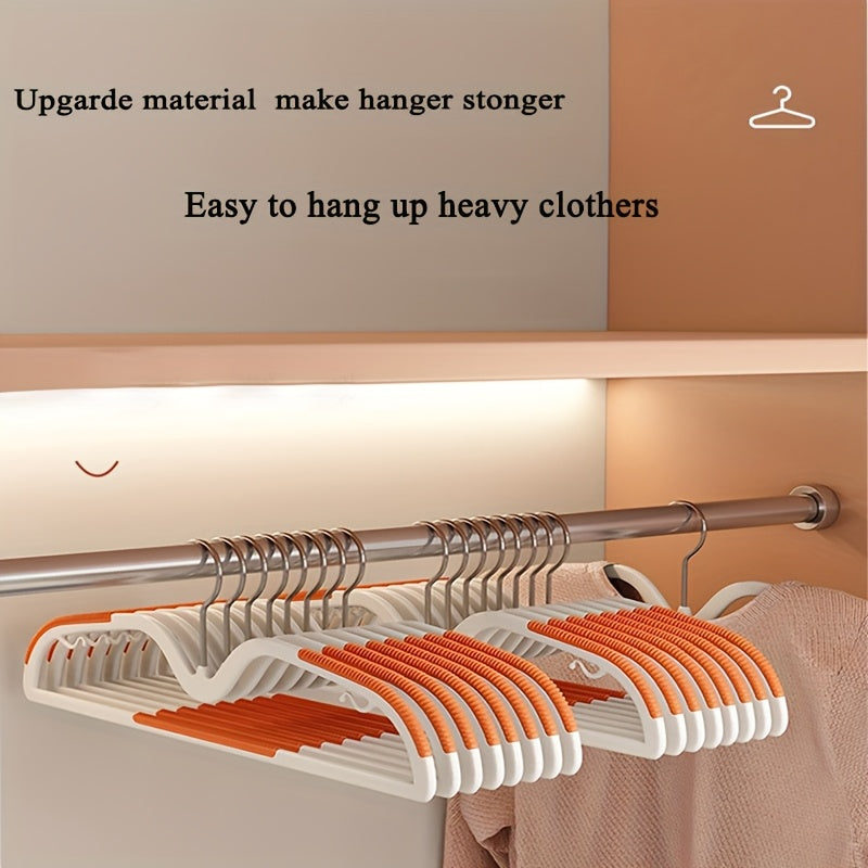 Space-Saving Short Neck Hanger for Non-Slip and Rotating