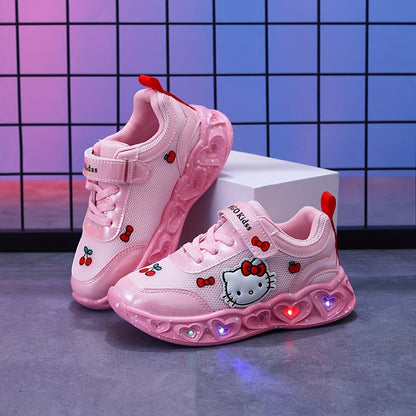 Sneakers Light-Up Hello Kitty for Breathable and Cushioned Fun Shoes