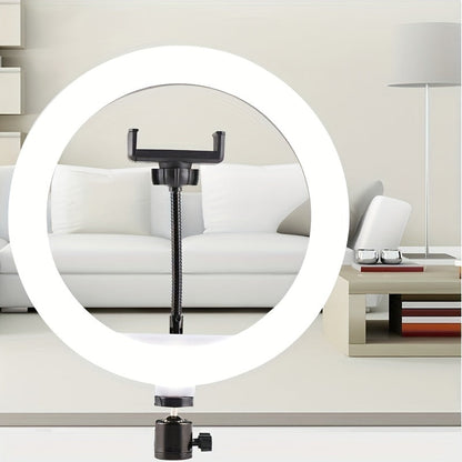 Holder LED Ring Light with Tripod and Phone for Perfect Selfies and Video Recordings