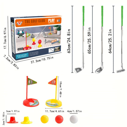 Set with Kids Golf Design for Children for Adjustable Clubs and Goals for Endless Playtime Fun