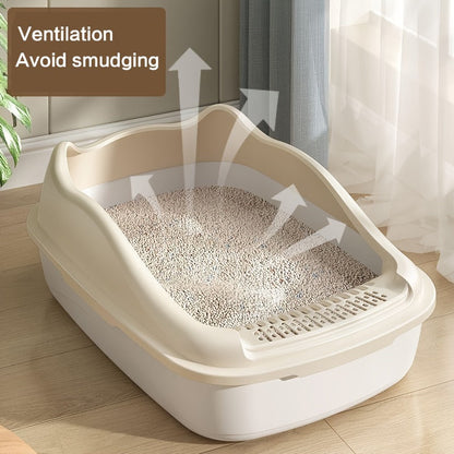 Extra Large Litter Tray with Splash Protection for Spacious, Practical and Easy to Maintain