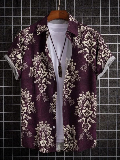 Tropicwave Men's Palm Print Shirt for Fresh and Fashionable