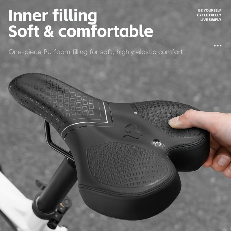 Cushion with Inflatable Bicycle Saddle with Air Design for Comfort During Long Rides