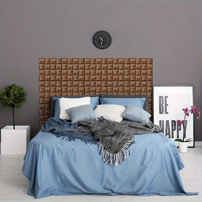 Self-Adhesive 3D Wall Panels with Wood Texture and Waterproof Design for Interiors